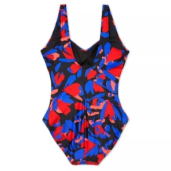 AQUA GREEN - Cinch Front One Piece Swimsuit - NWT - Picture 7 of 7